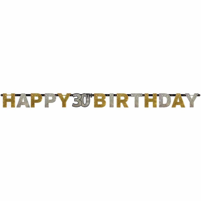30th Sparkling Celeb - Letter Banner 7ft