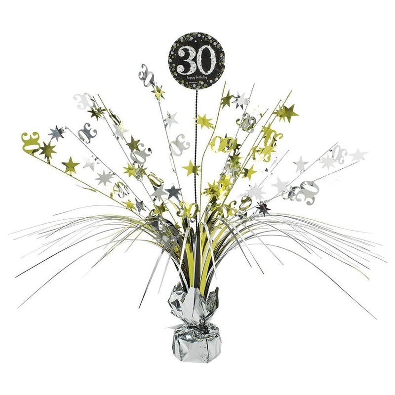 30th Sparkling Celeb - Spray Centerpiece 18 In.