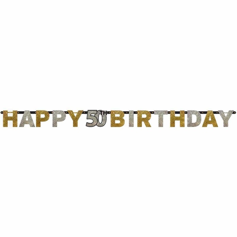 50th Sparkling Celeb - Letter Banner 7ft