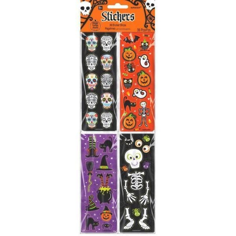 Halloween stickers, 36 per package