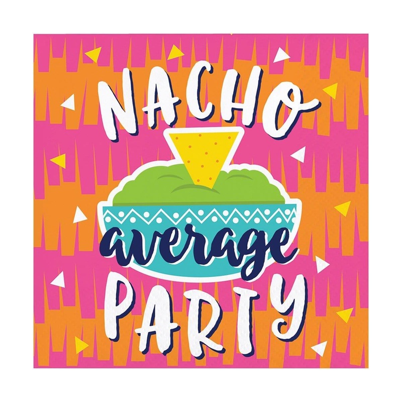 Mexican Fiesta Nacho Beverage Napkins, 16 per Package