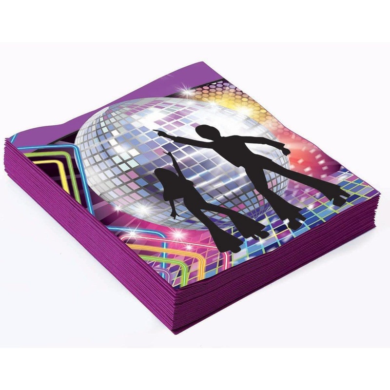Disco Fever Lunch Napkins, 16 per Package