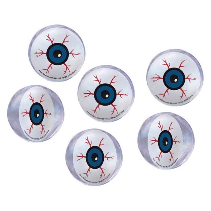 Eyeball bounce balls, 6 per package
