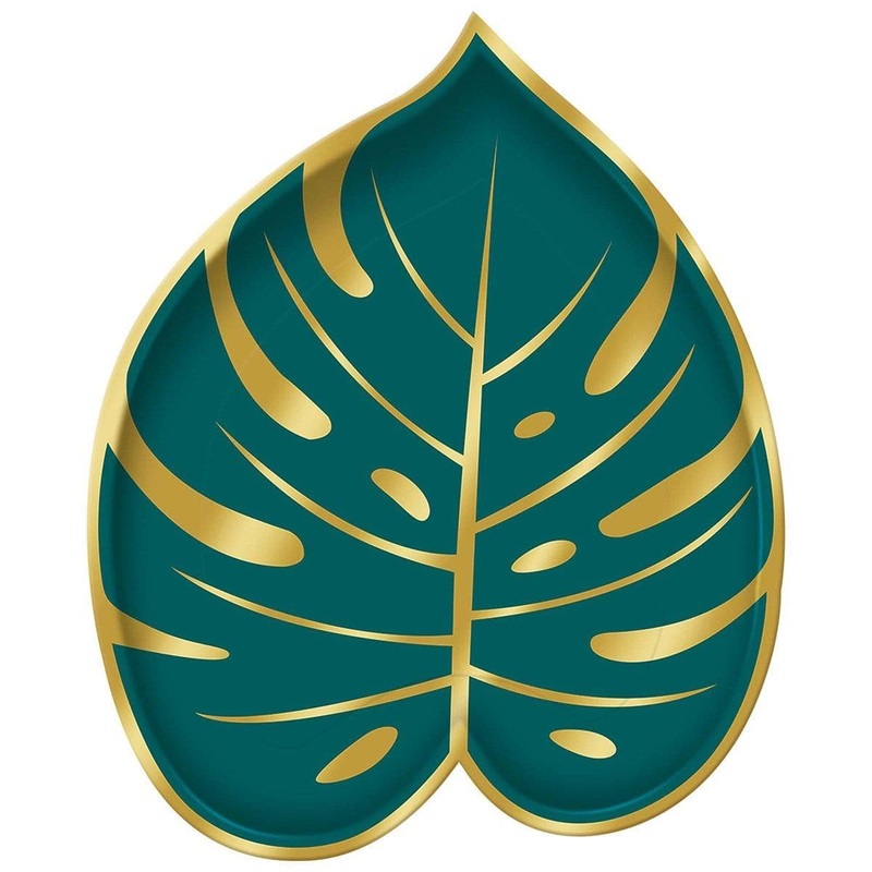 Key West Leaf Plates, 8 per Package