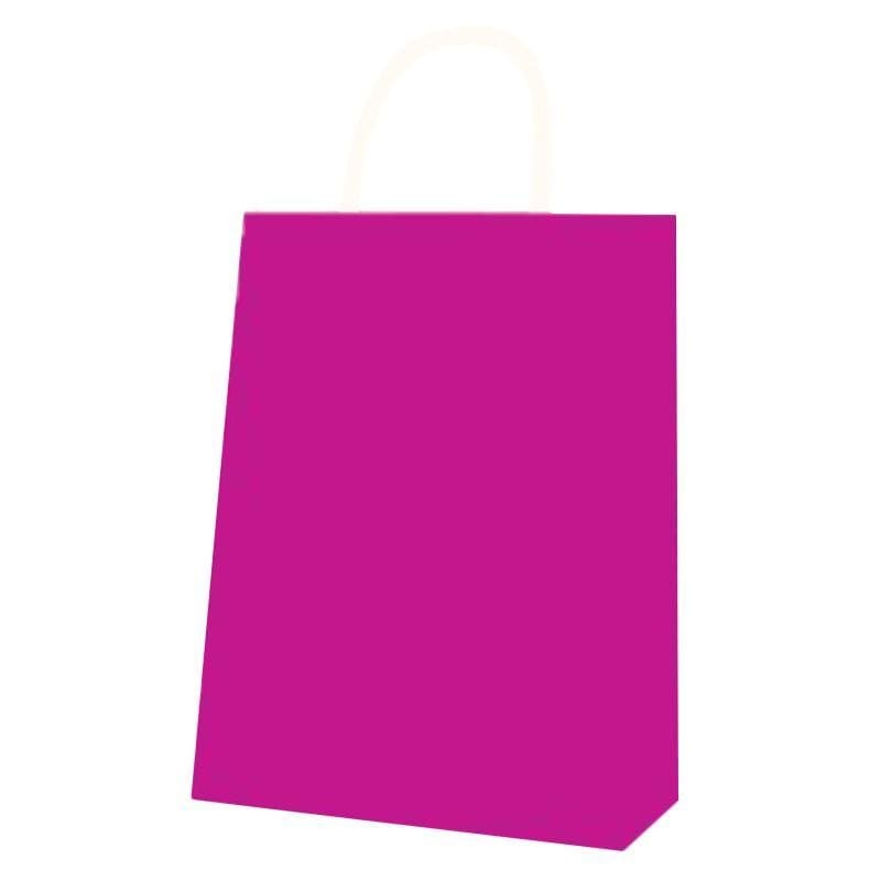 Kraft Solid Gift Bag Medium - Fuchsia