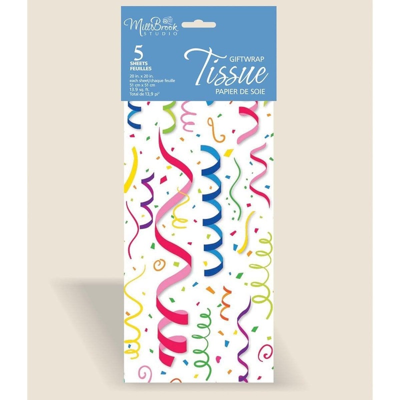Premium Printed Tissue Paper - Stars, 5 Count