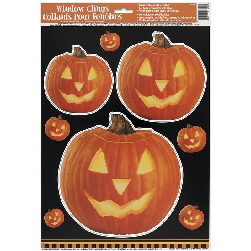 Pumpkin window decorations