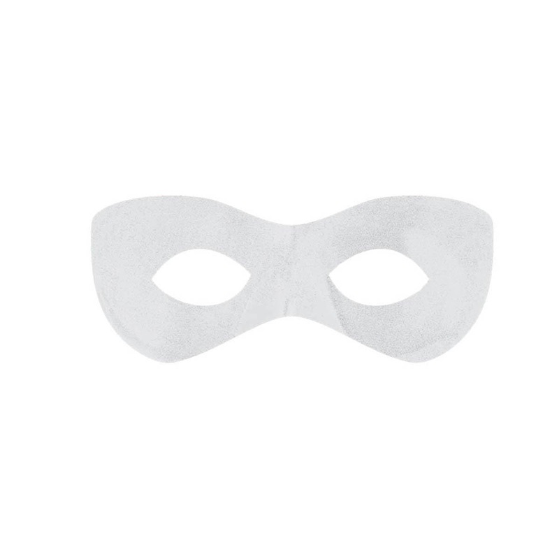 White super hero mask for adults