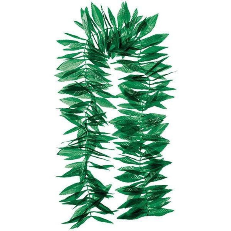 Green Leaf Lei Necklace