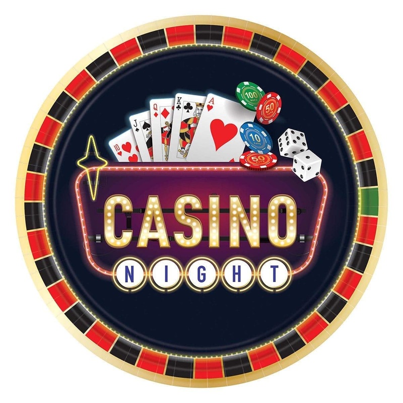 Roll The Dice Paper Plates 10.5 Inches, 8 per Package