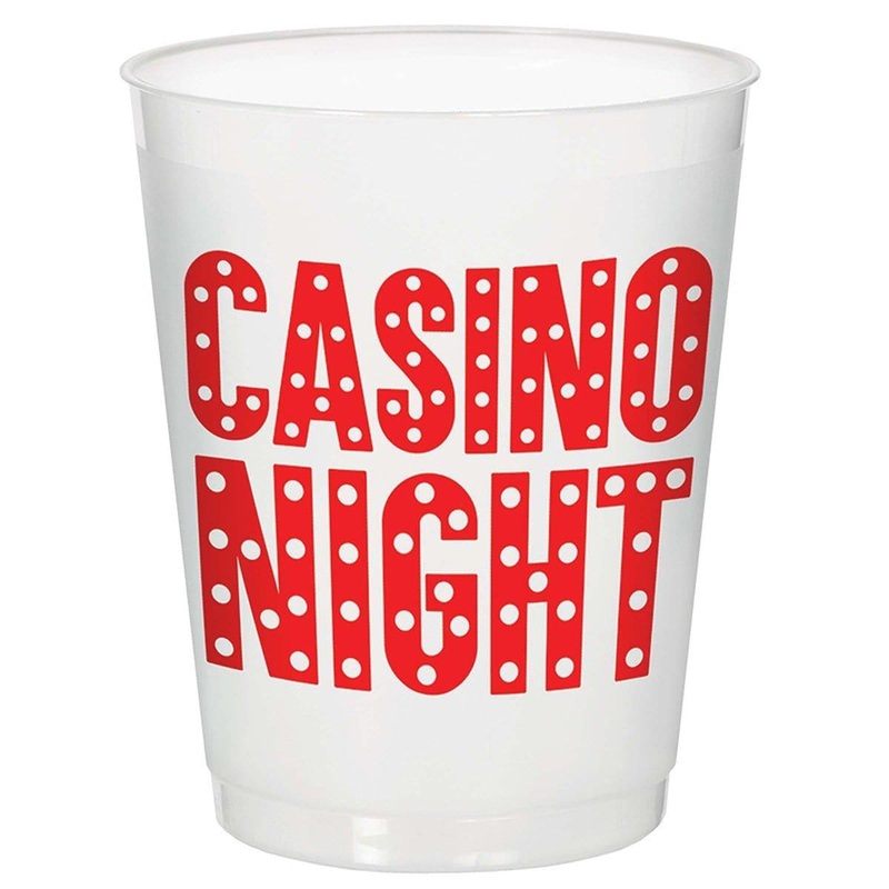 Roll The Dice Plastic Cups 14 Ounces, 8 per Package