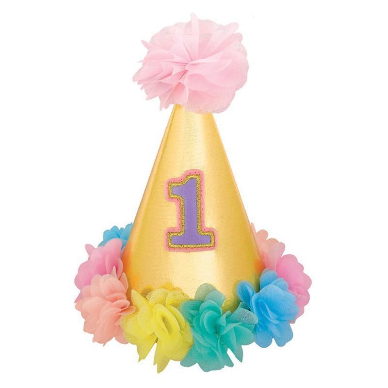 1st Birthday Girl - Deluxe Cone Hat