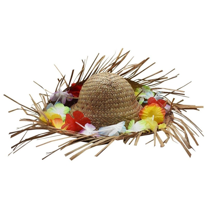 Beachcomber Hat with Flowers for Adults