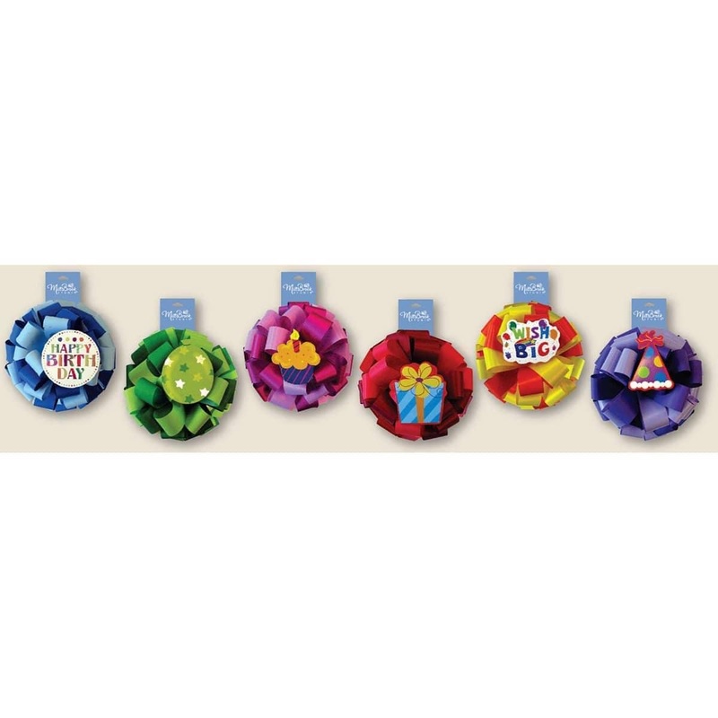 Bow Pompom with Icon Asst.