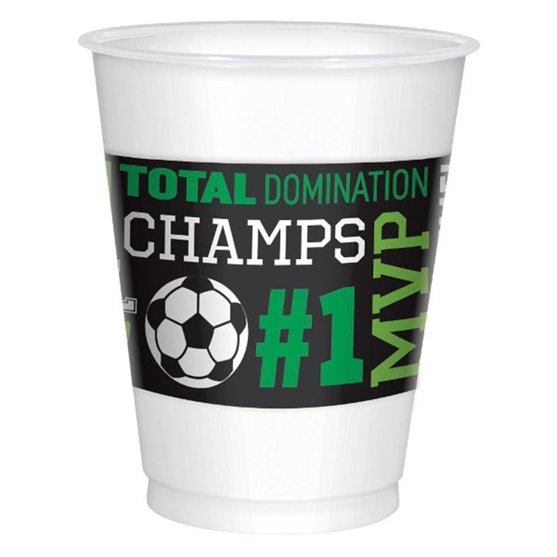 Goal Getter Plastic Cups 16 Ounces, 8 per Package