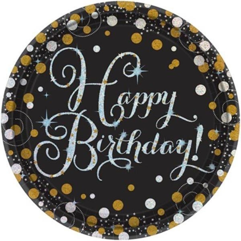 Sparkling Celeb. - Plates 9 In. 8/pkg