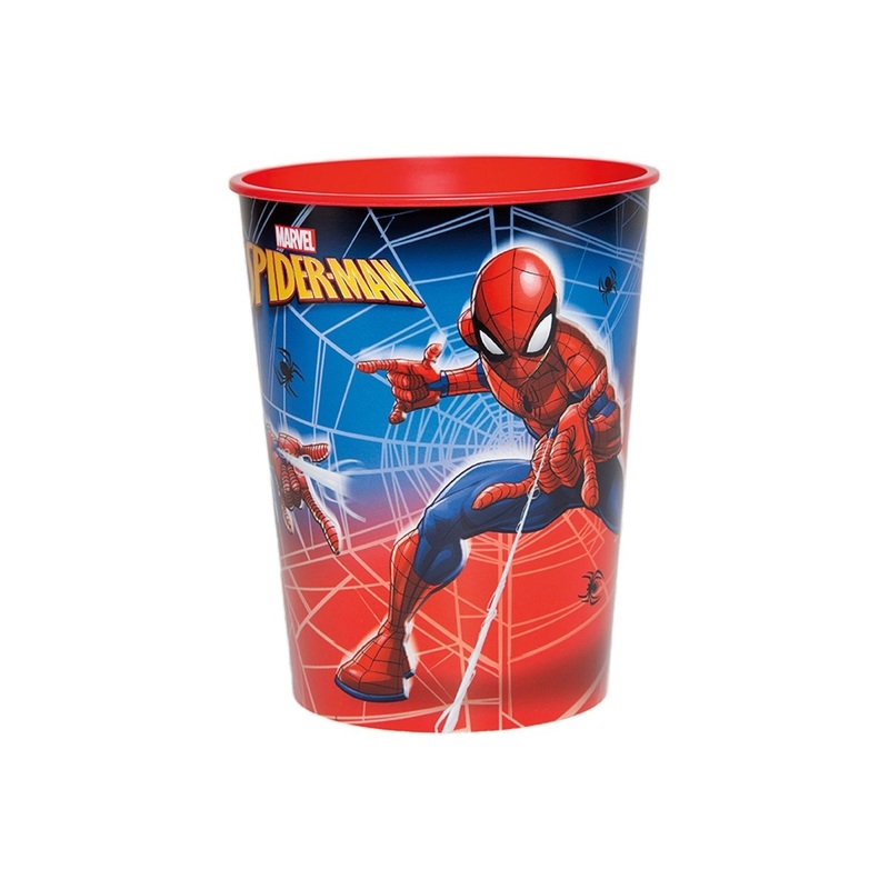 Spider-Man Birthday Red Party Favour Cup, Marvel, 16 Oz, 1 Count