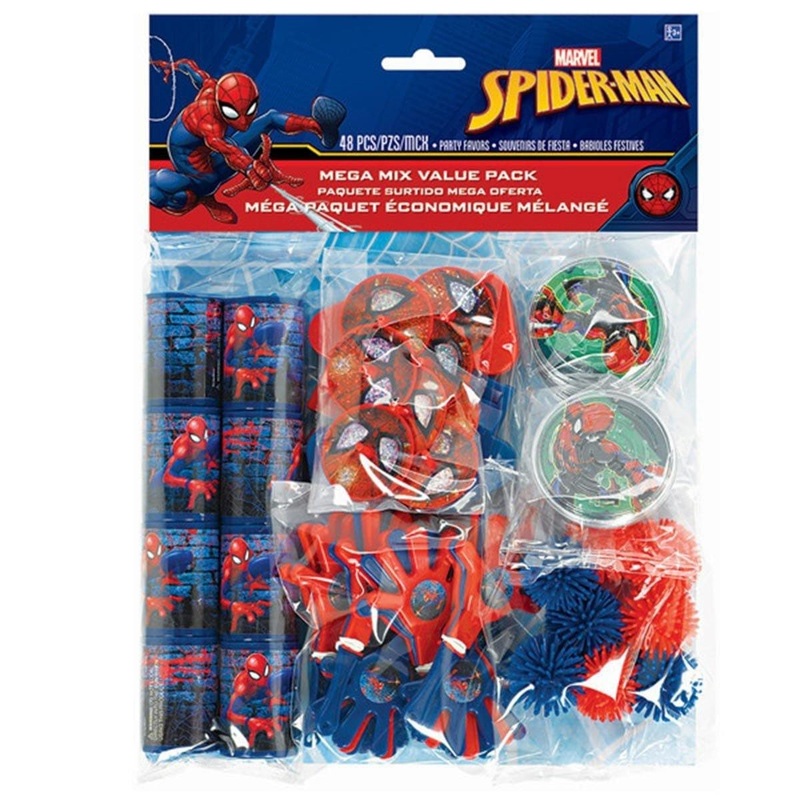 Spider-Man mega favor pack, 48 per package