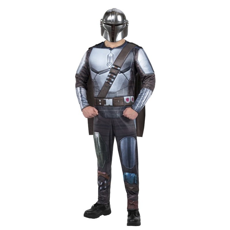 Star Wars Mandalorian Qualux Costume for Adults, Jumpsuit and Cape M