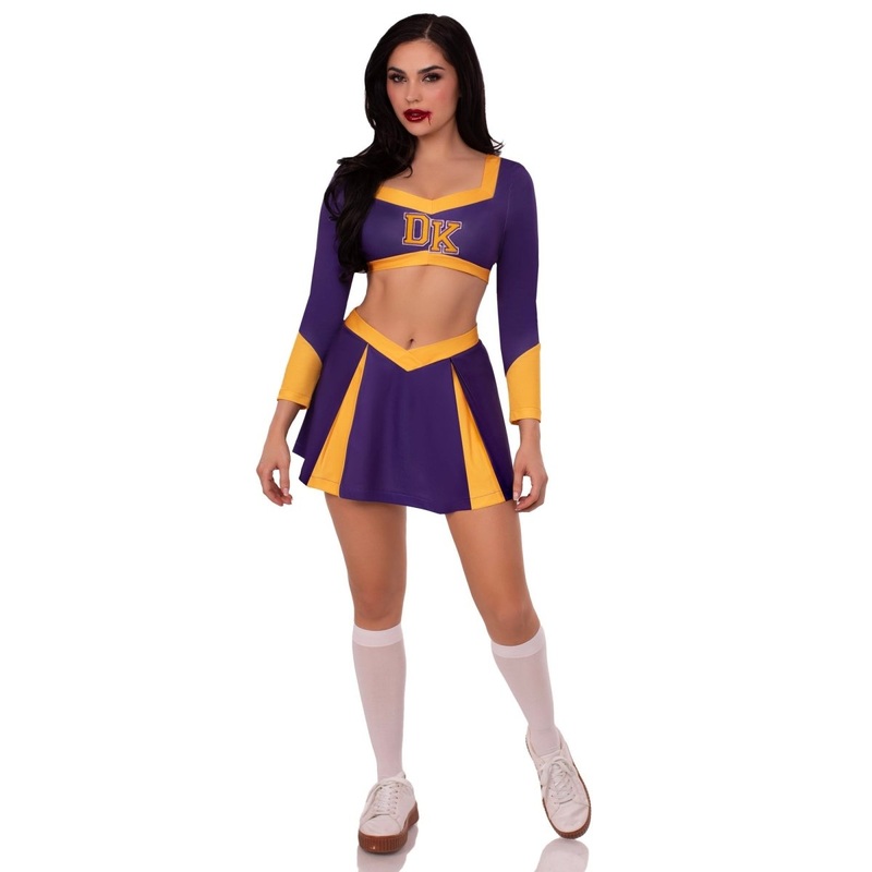 Cheer Squad Slayer Costume for Adults, Top and Skirt XS