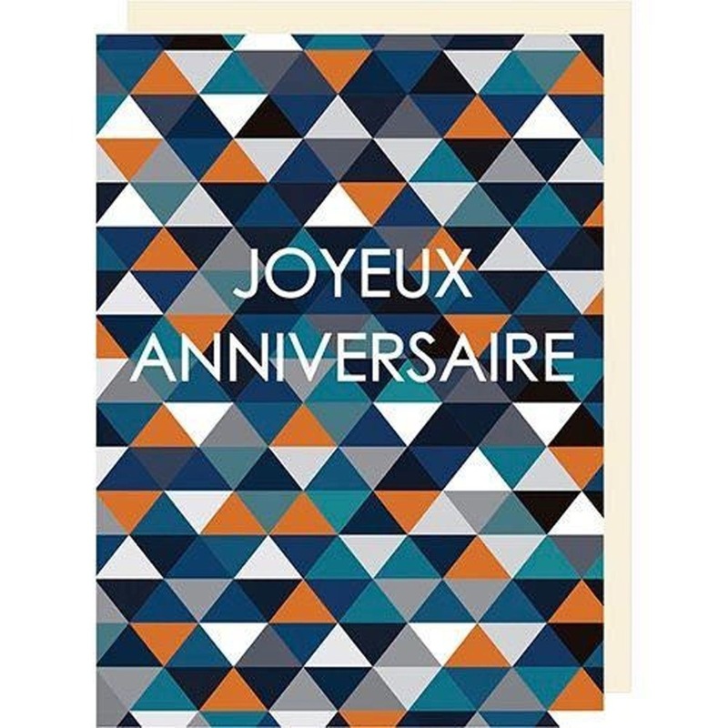 Giant Birthday Card, "Joyeux Anniversaire", 1 Count