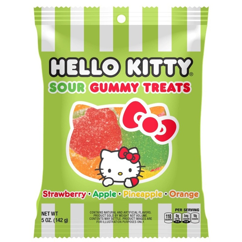 Hello Kitty Sour Gummies Treats, 142g,  1 Count