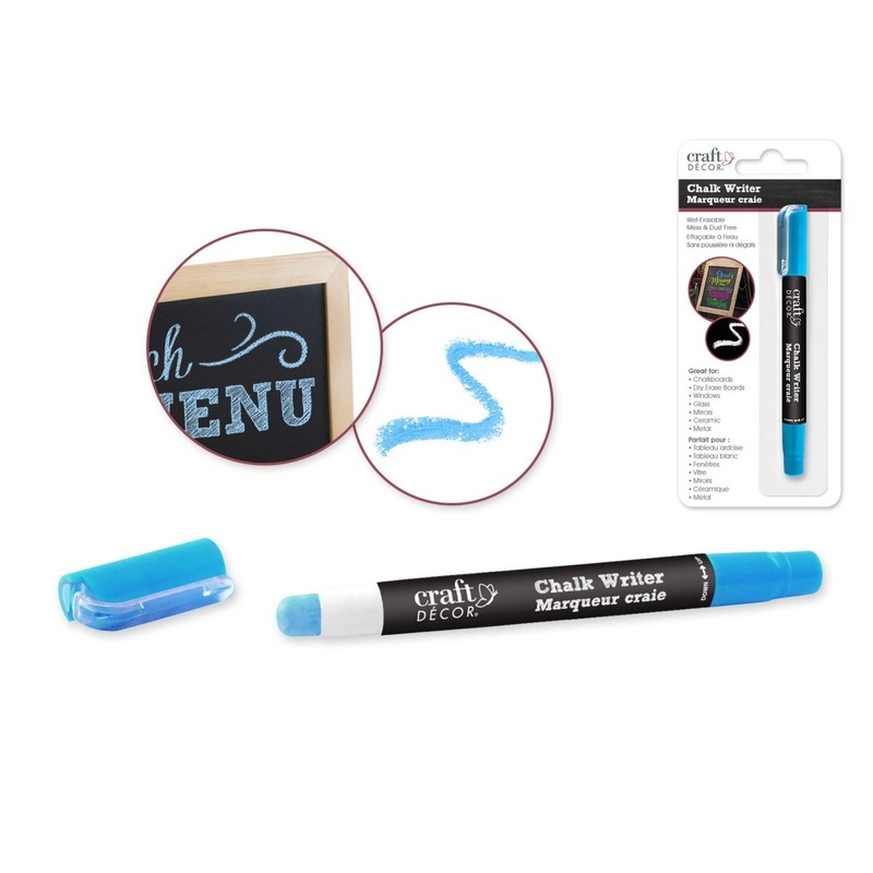 Neon Blue Chalk Writer Blister, 1 Count