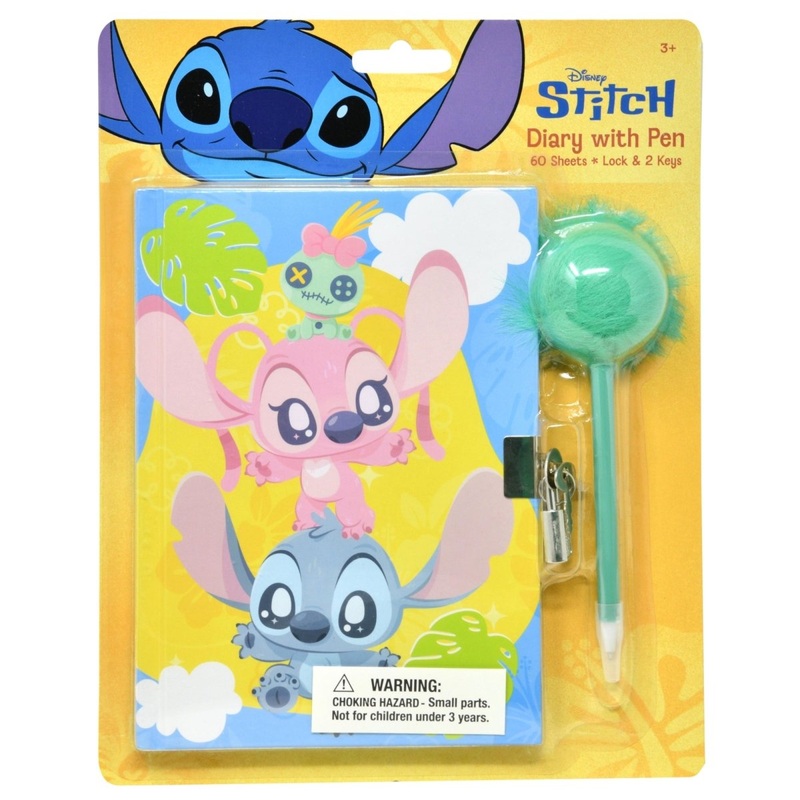 Stitch Kawaii Diary with Pen, Disney, 1 Count