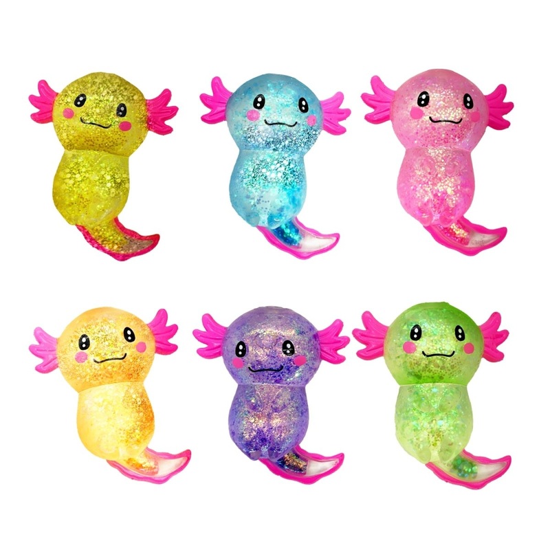 Sugar Axolotl Glitter Sensory Toy, Assortment, 1 Count