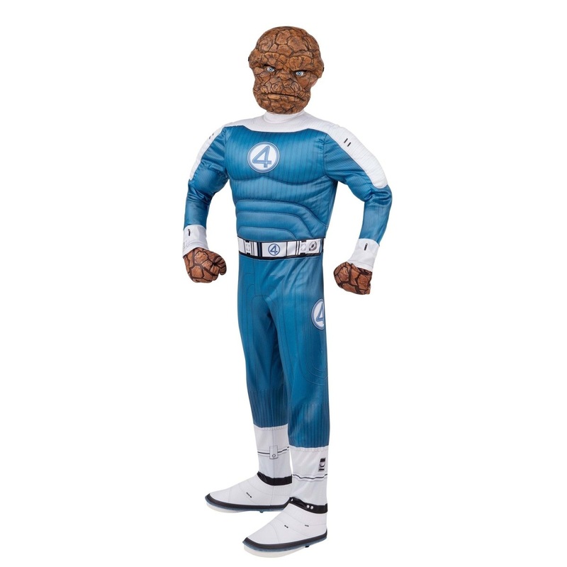 The Thing Qualux Costume for Kids, Fantastic 4, Padded Jumpsuit S