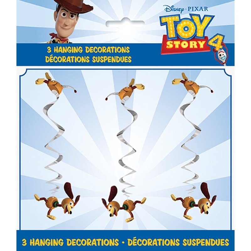 Toy Story Birthday Spiral Decoration Kit with Cutouts, Disney, 26 Inches, 3 Count