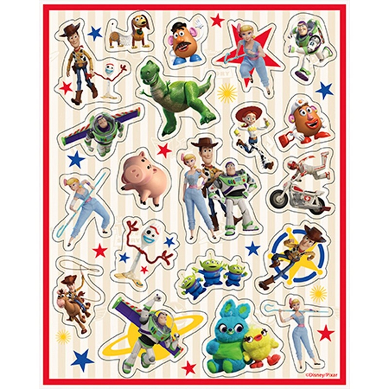 Toy Story Birthday Sticker Sheets, Disney, 4 Count