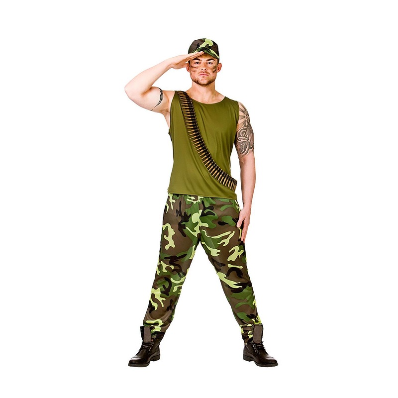 Army Guy Costume - Men 44" Chest