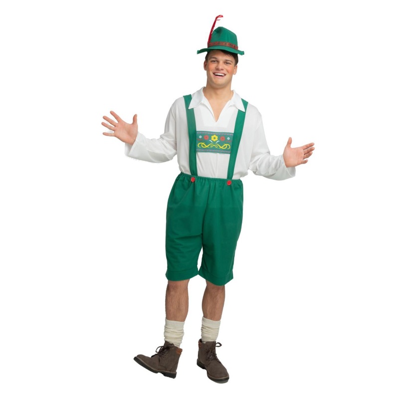 Bavarian Beer Guy Costume (Green) - Men 37" Chest
