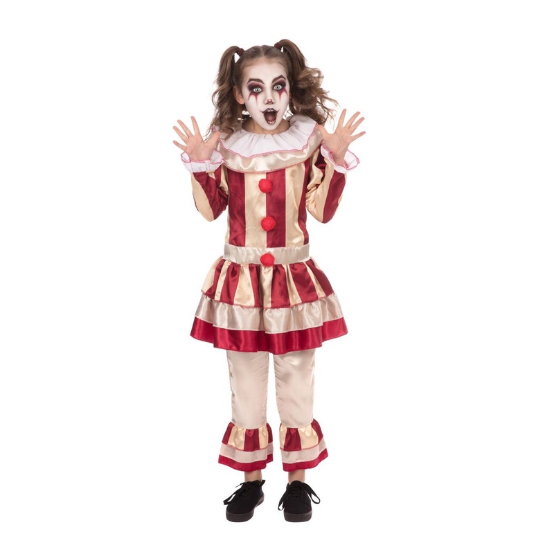 Carnevil Clown Costume - Girls Age 4-6