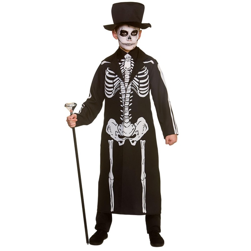 Day of the Dead Skeleton Costume - Boys Age 5-7