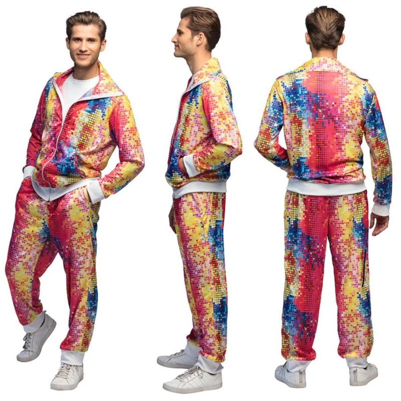 Disco Dude Shell Suit Costume - Men UK 36/38