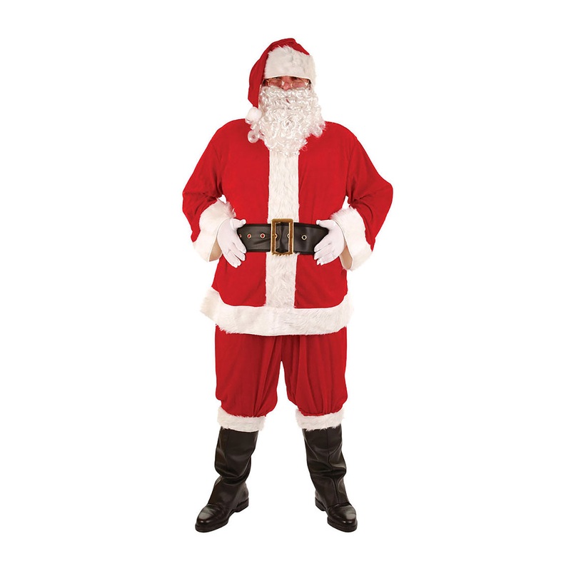 Santa Costume (8 Piece) - Men One Size
