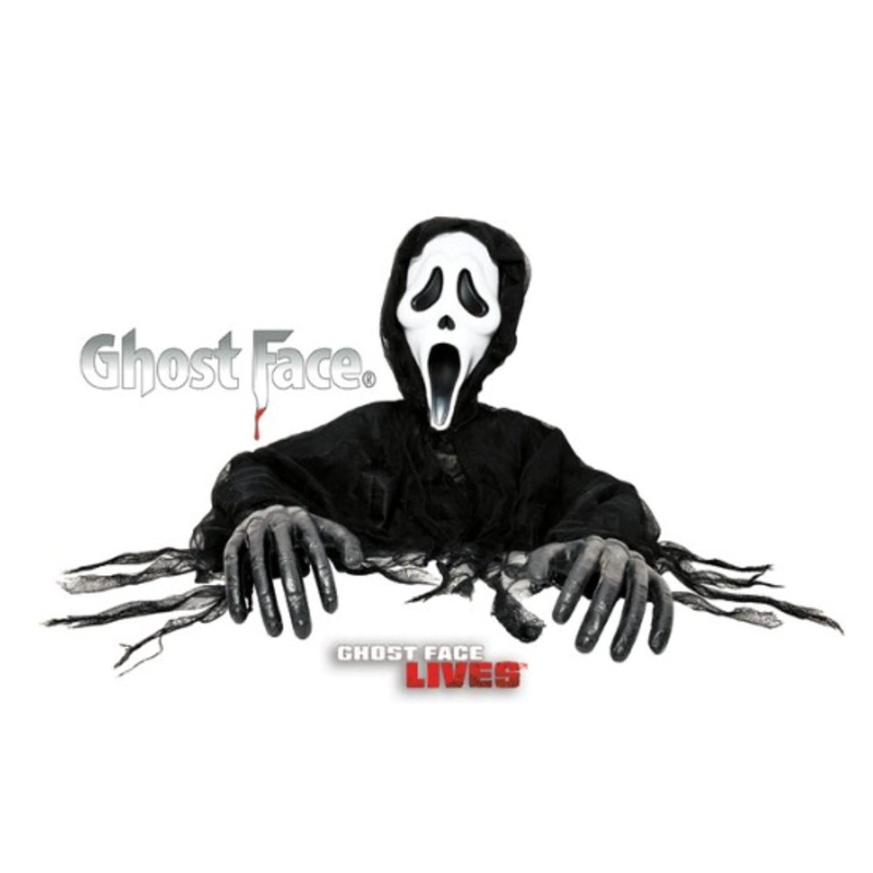 Scream Ghost Face Grave Breaker Prop  Life-Size Halloween Decoration
