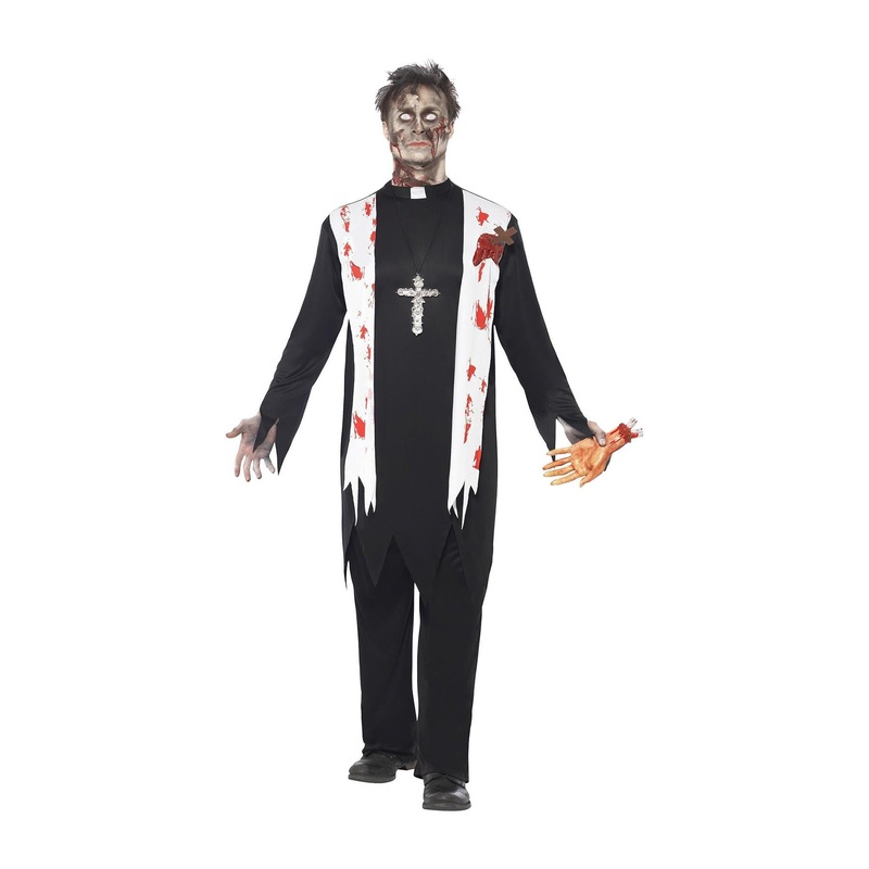 Zombie Priest Costume - Men 38-40" Chest