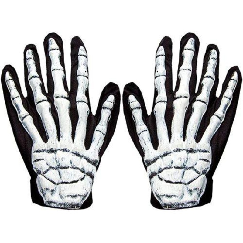 3D Skeleton Gloves - Adult