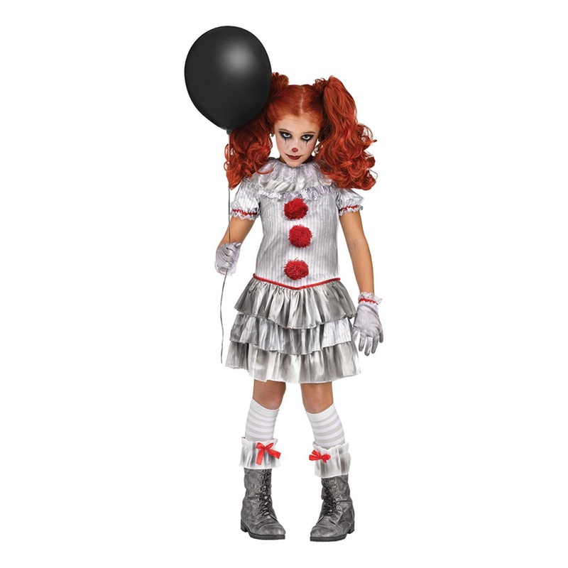 Carnevil Clown Costume - Girls Age 8-10