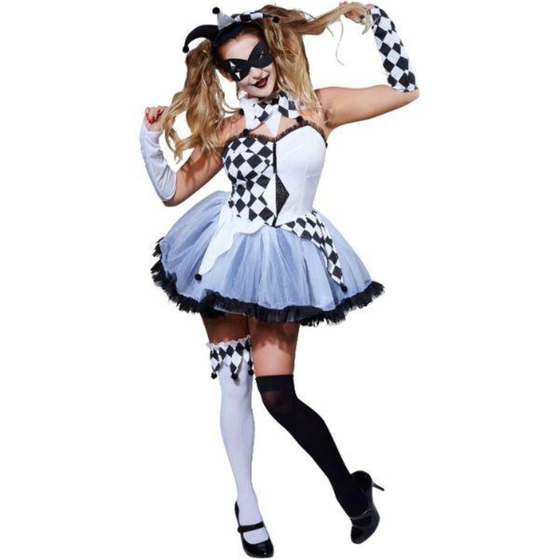 Rubies Circus Jesterlla Women's Fancy Dress Costume UK 6-8