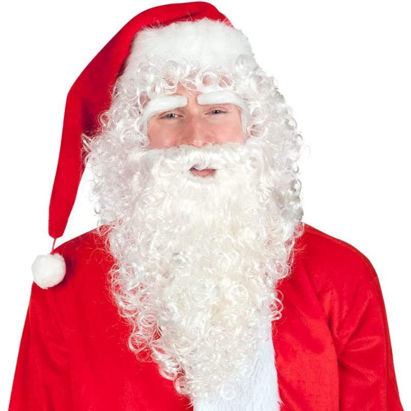 Santa Claus Deluxe Wig and Beard Set - Adult