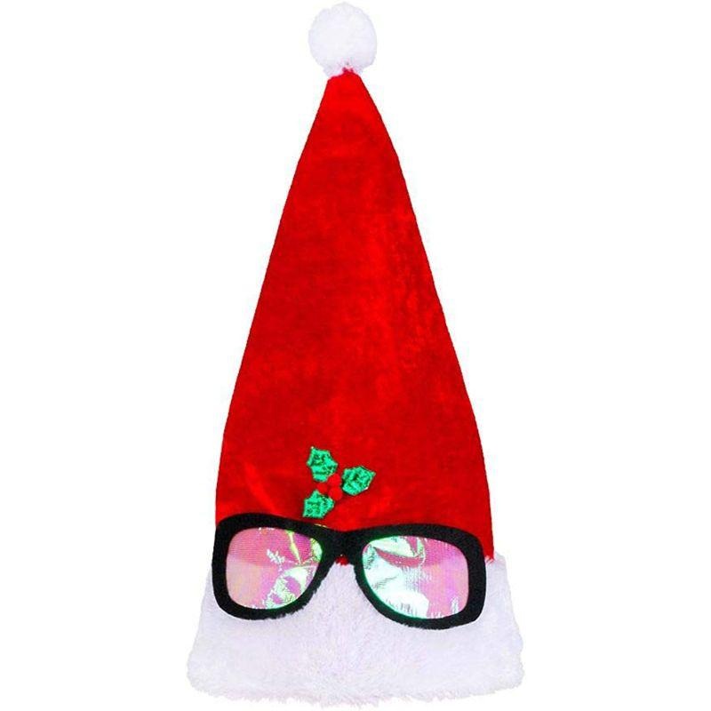 Santa Claus Staring Glasses Hat