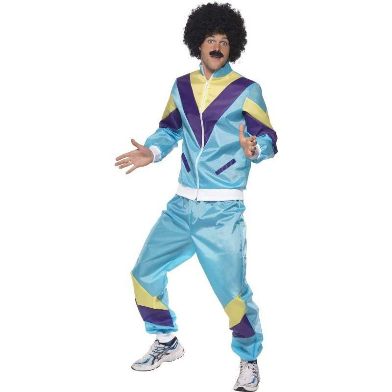 Smiffys 1980s Scouser Shell Suit Men's Fancy Dress Costume Medium