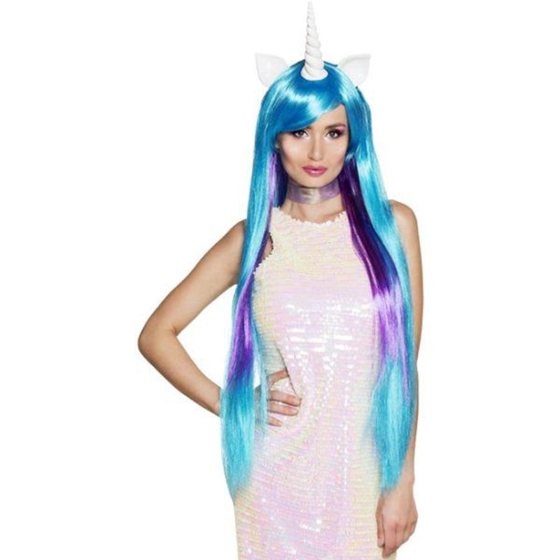 Unicorn Stardust Wig with Horn and Ears