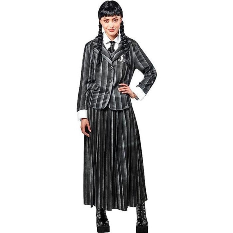 Wednesday Addams School Uniform Costume - Women UK 10-12