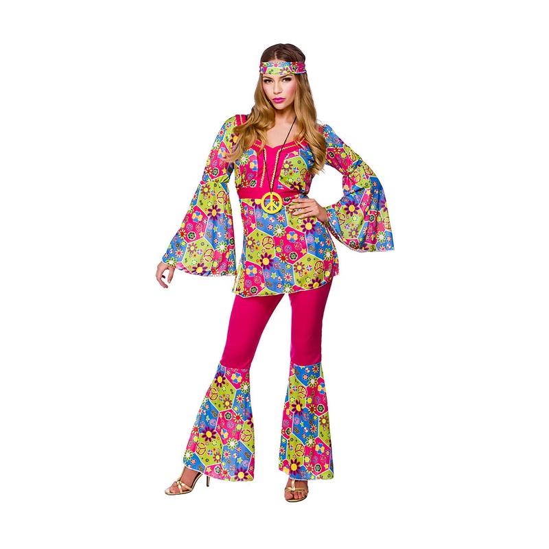 Wicked Costumes - Feelin' Groovy Costume - Women UK 10-12