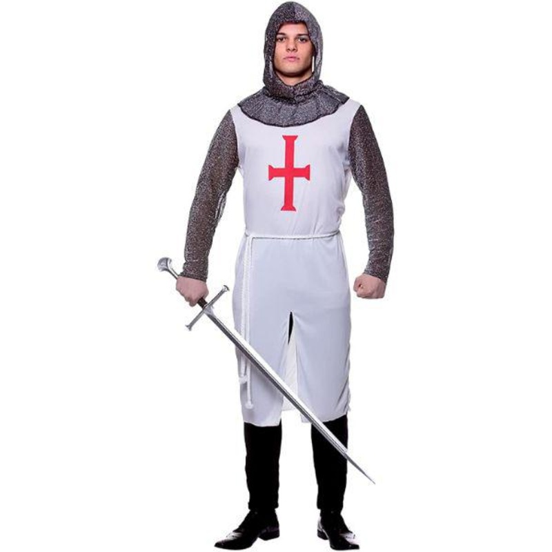 Wicked Costumes Medieval Crusader Knight Men's Fancy Dress Costume One Size